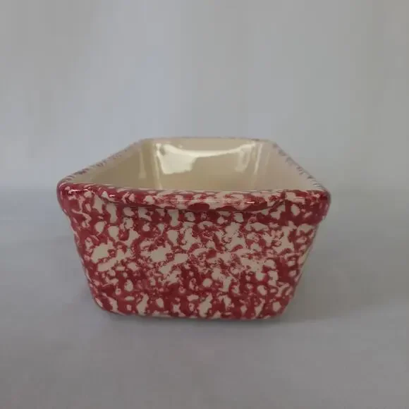 Gerald E Henn Woodshops Spongeware Bread Loaf Pan Pottery - Picture 2 of 7